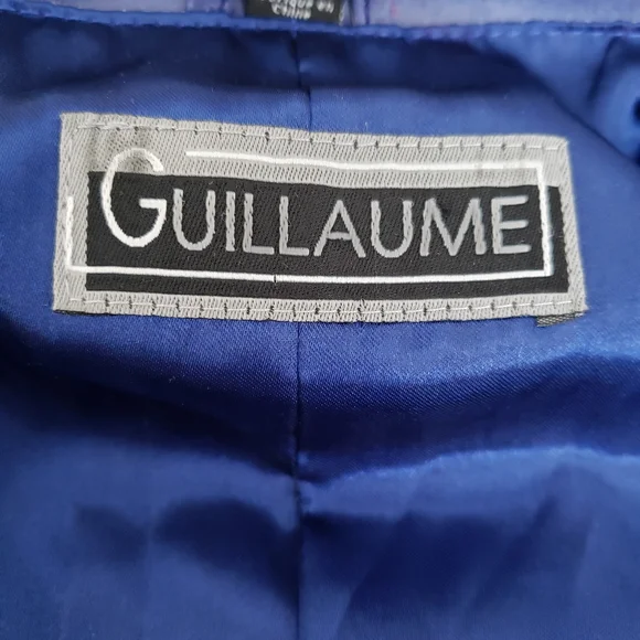 Guillaume Purple Blue Leather Jacket - Picture 2 of 6